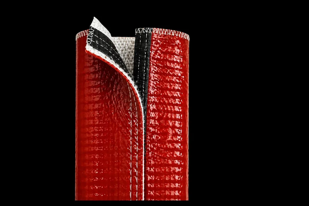 Firesleeve hook and loop retrofit sleeve — installs over hoses and cables without removal from service